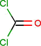 Название и символ хлоропикрина;  трихлорнитрометан (PS) фосген;  карбонил дихлорид (CG) дифосген (DP) 1,1,3,3,3-пентафтор-2-трифторметилпроп-1-ен (BHIP) формула Cl3C-NO2        Характеристики Светло-желтая жидкость с резким запахом Бесцветный газ с резким, удушливым запахом;  разбавленный запахом скошенной травы Бесцветная, подвижная, маслянистая жидкость Бесцветный газ Темп